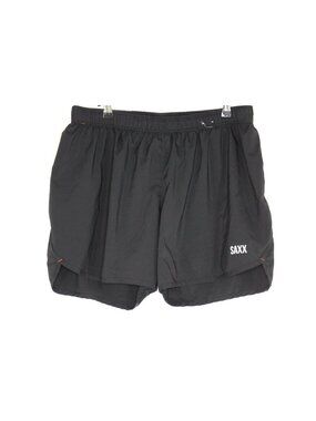 Saxx Mens 32 x 5 Lined Spell Out Activewear Shorts C1270